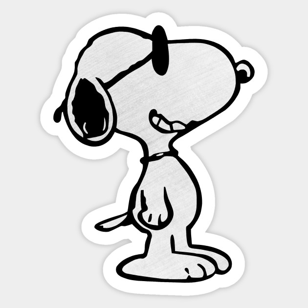 Smiling Joe Cool Snoopy Sticker TeePublic